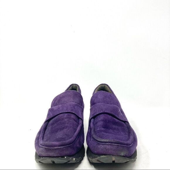 KENNEL Und Schmenger Chunky Purple Suede Loafers Size 8/38 - Picture 3 of 6